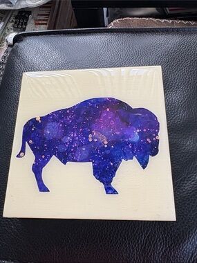 Buffalo Spirit Fluid Resign Art Work